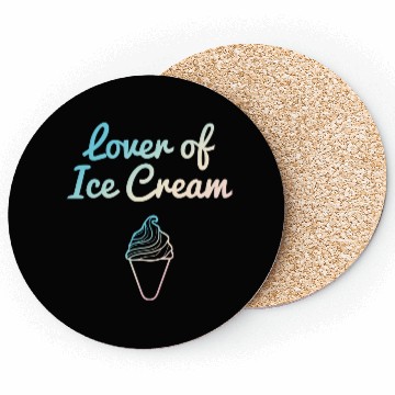 Discover Lover Of Ice Cream Pastel Coasters