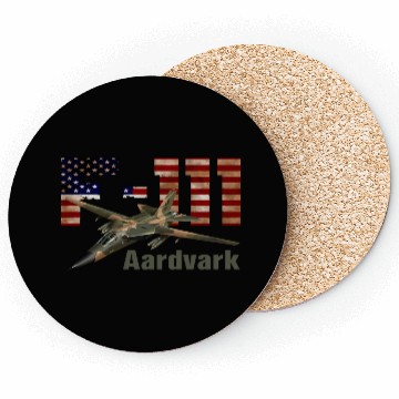Discover F 111 Aardvark US AIrforce Coasters