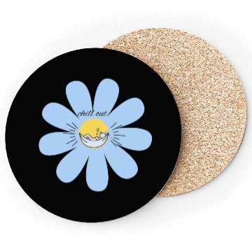 Discover chill out relax flower Coasters