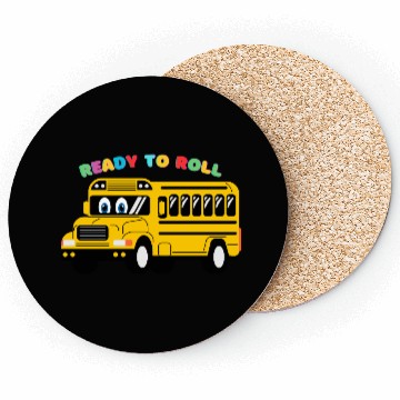 Discover Ready to Roll School Bus Coasters