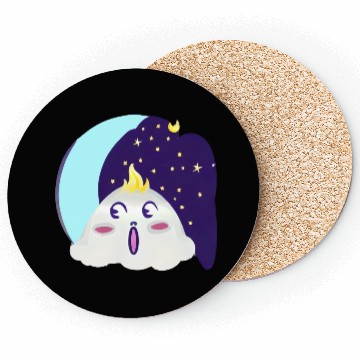 Discover Bl Moon With Surprised Little Cloud Coasters