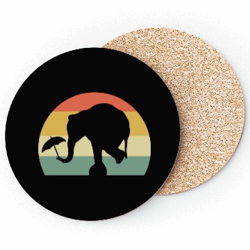 Discover Circus Elephant Acrobats Gift Coasters