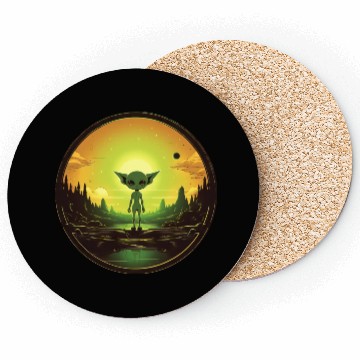 Discover Green Alien at Sunset Coasters