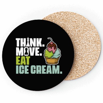 Discover Funny Board Game Enthusiast For Ice Cream Lover Coasters