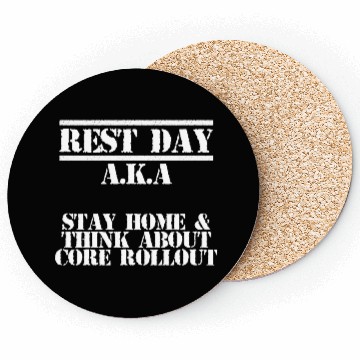 Discover Core Rollout Rest Day For A Muscle Gym Lover Coasters
