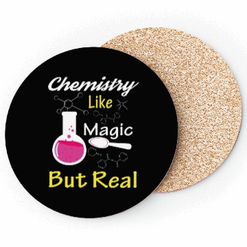 Discover Chemistry Like Magic But Real Teacher Gift Coasters