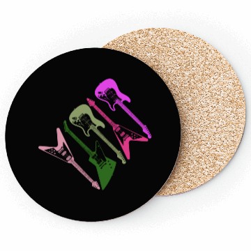 Discover 80s Guitars Coasters