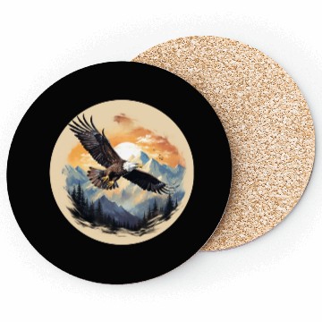 Discover Bald Eagle as America's Symbol Coasters