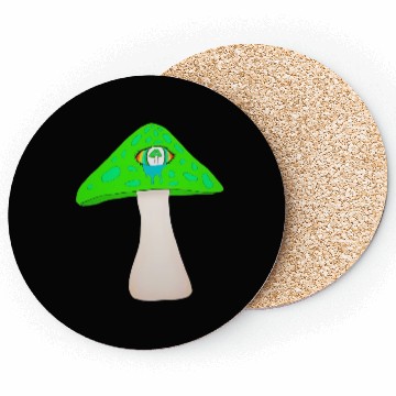 Discover Green Mushroom Coasters