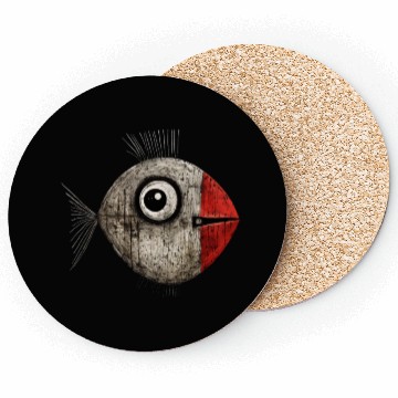 Discover Abstract Comic Fish / Weird Fish Coasters