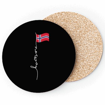 Discover Norway Signature Flag Pole - Patriotic Norwegian Coasters