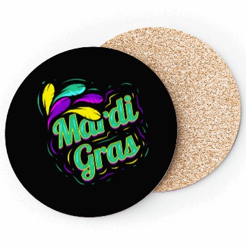 Discover Green Lettering For Mardi Gras Coasters