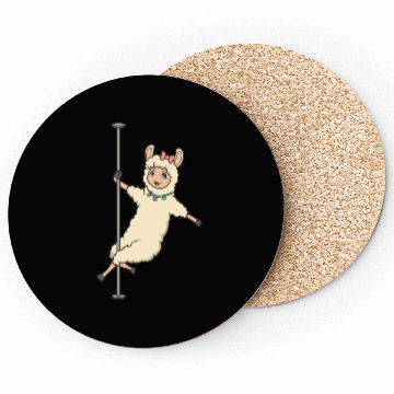 Discover Llama On Pole Dance Pole Pole Fitness Coasters