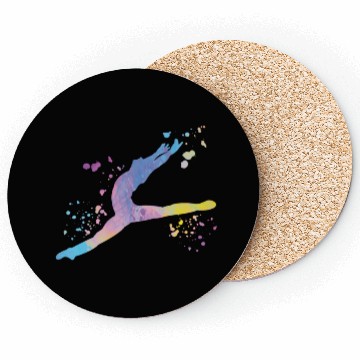 Discover Ballet Dancer Colorsplash Man Ballerino Coasters