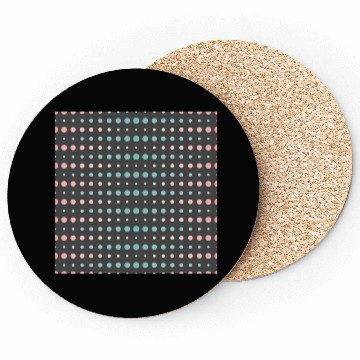 Discover Vintage Polka Dots Pattern Design Coasters
