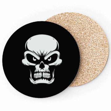 Discover Angry Skull of Darkness Coasters