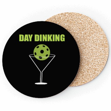 Discover Day Dinking Pickleball Player Gift Coasters