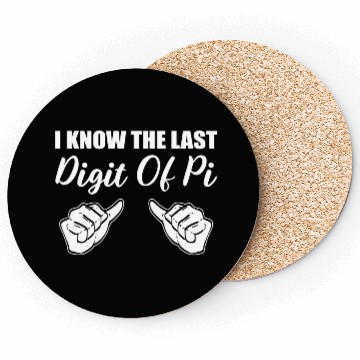 Discover Last Digit PI Math Teacher Gift Coasters