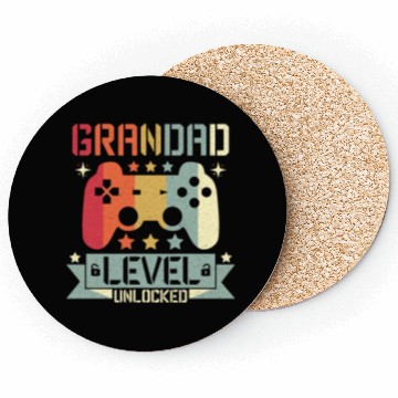 Discover GRANDAD LEVEL UNLOCKED Coasters