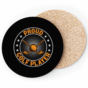 Discover Golf Player Golfing Golfer - Proud Golf Player Coasters