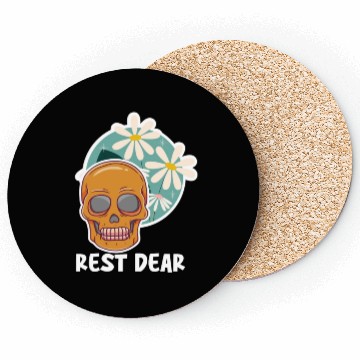 Discover Rest In peace Halloween Day NFT Art Coasters