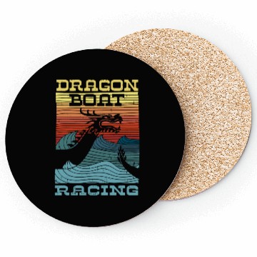 Discover Dragon Boat Racing Retro Look Coasters