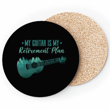 Discover My Guitar Retirement Plan Music Lover Guitarist Coasters