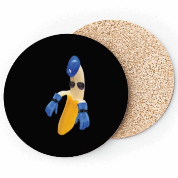 Discover Engineering Banana // Prowess with fruity charm Coasters