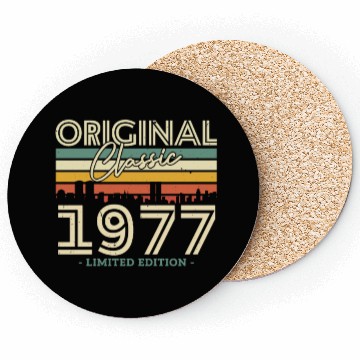 Discover 1977 Vintage Birthday Gift Coasters