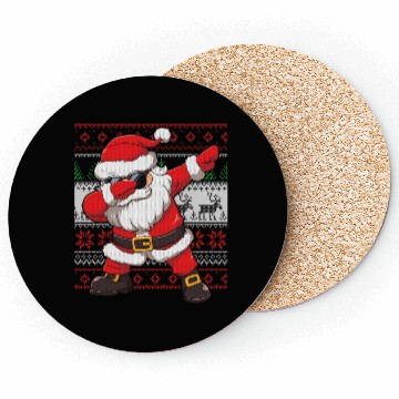 Discover Dabbing Santa Funn Ugly Coasters