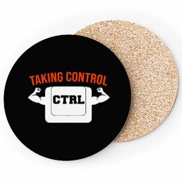 Discover Taking Control I Geek Computer Nerd Coasters