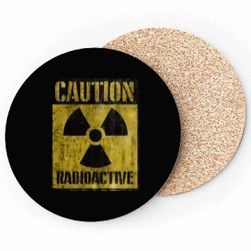 Discover Grunge Caution Radioactive Post Apocalypse Zombie Coasters