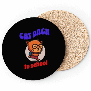 Discover Cat back to school Coasters