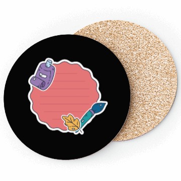 Discover Back to School Sticker Coasters
