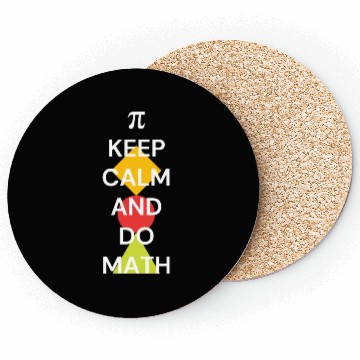 Discover keep calm and do math Coasters