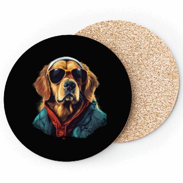 Discover Golden Retriever in the Streets | Dog Lovers Coasters