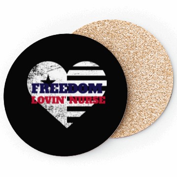 Discover Freedom Lovin' Nurse Coasters
