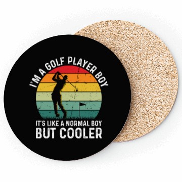 Discover I'm A Golf Player Boy - Golfer Golfing Boys Coasters