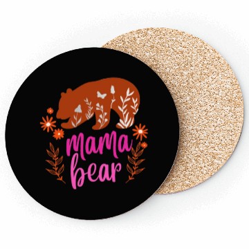Discover Mama Bear's Embrace: A Heartwarming Design Coasters