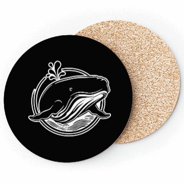 Discover Whale Ocean Marine Coasters