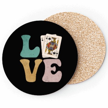 Discover Blackjack Gambling Cards Coasters