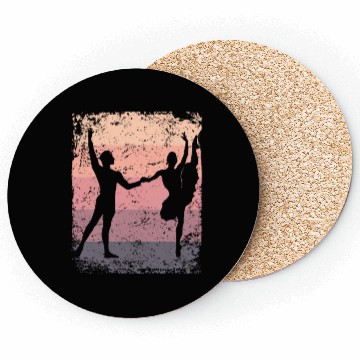 Discover Ballet Dance Couple Vintage Ballerina Coasters