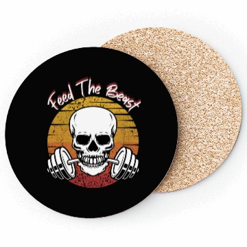 Discover Feed The Beast Skeleton Gym Motivation Coasters