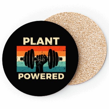 Discover Retro Plant Powered Gym Workout Coasters