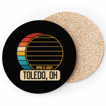 Discover Total Solar Eclipse Ohio Toledo April 28 2024Toled Coasters