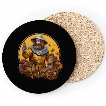 Discover Beekeeping in the Ages - Medieval Tale Coasters