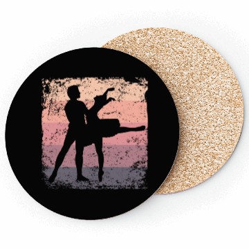 Discover Ballet Dance Couple Vintage Ballerina Coasters
