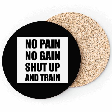 Discover Poster NO PAIN NO GAIN Square Coasters