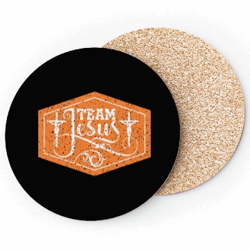 Discover Team Jesus Christian Christmas Coasters