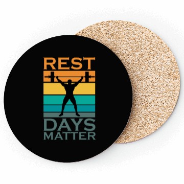 Discover Rest Days Humor For A Gym Muscle Workout Lover Coasters